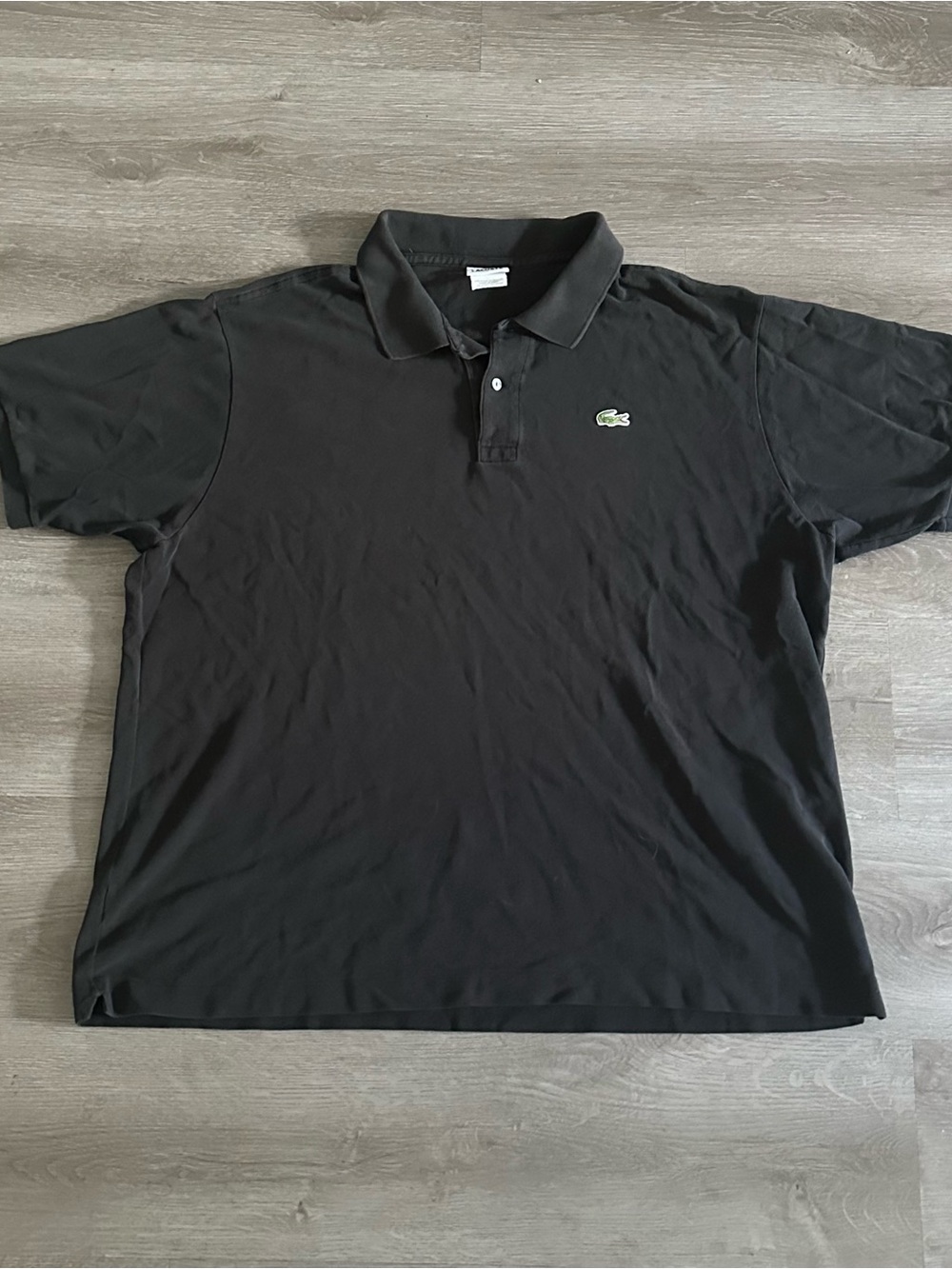 Lacoste Men's Black Polo Shirt Short Sleeve Size 8 3XL